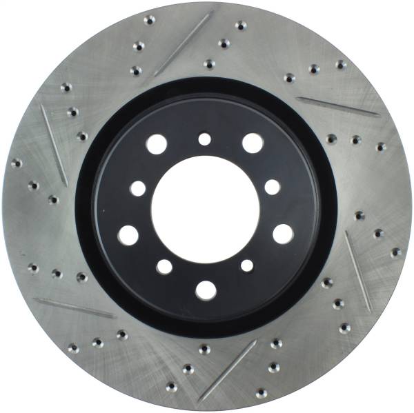 StopTech - StopTech Sport Drilled/Slotted Brake Rotor; Front Right