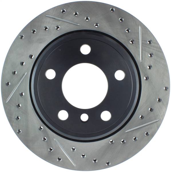 StopTech - StopTech Sport Drilled/Slotted Brake Rotor; Rear Left