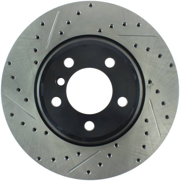 StopTech - StopTech Sport Drilled/Slotted Brake Rotor; Front Right