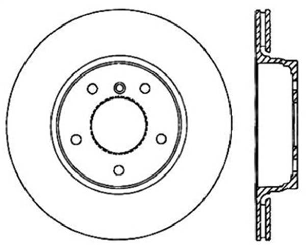 StopTech - StopTech Sport Cryo Drilled/Slotted Brake Rotor; Rear Left