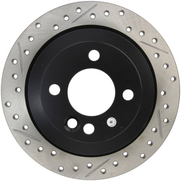 StopTech - StopTech Sport Drilled/Slotted Brake Rotor; Rear Right