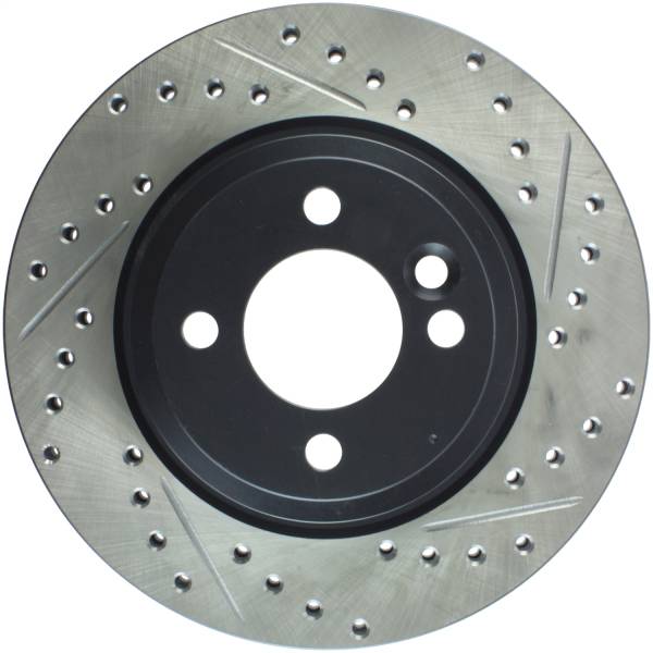 StopTech - StopTech Sport Drilled/Slotted Brake Rotor; Front Left