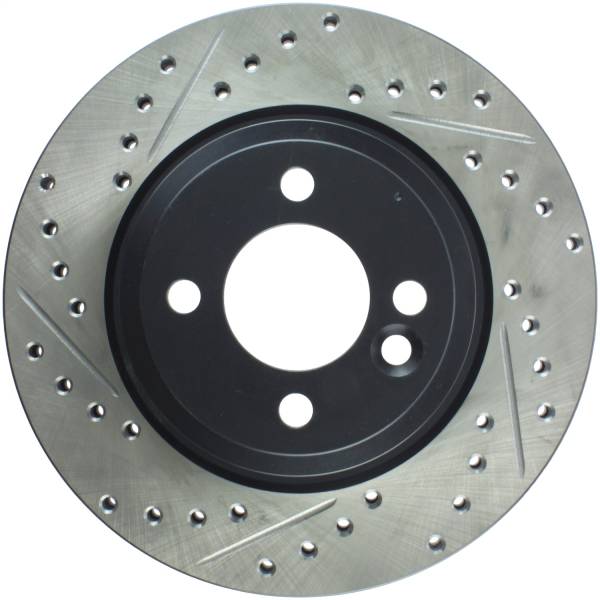 StopTech - StopTech Sport Drilled/Slotted Brake Rotor; Front Right