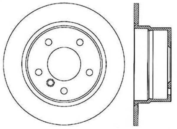 StopTech - StopTech Sport Drilled/Slotted Brake Rotor; Rear Left