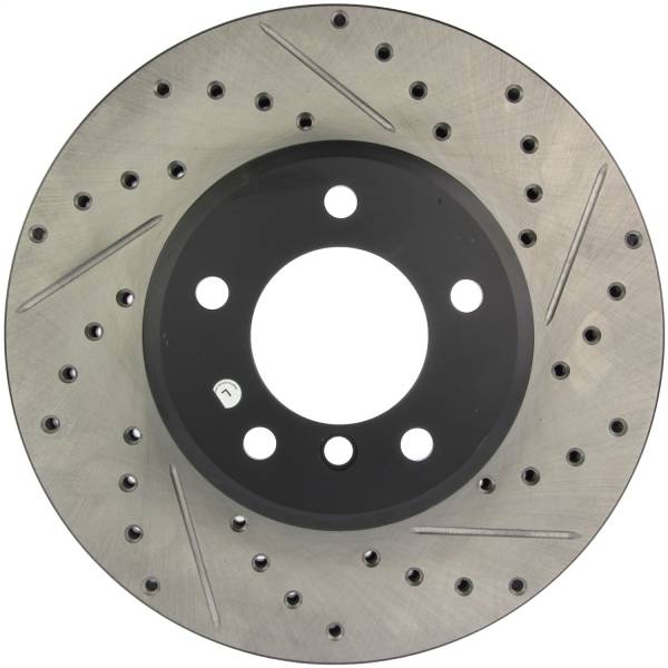 StopTech - StopTech Sport Drilled/Slotted Brake Rotor; Front Left