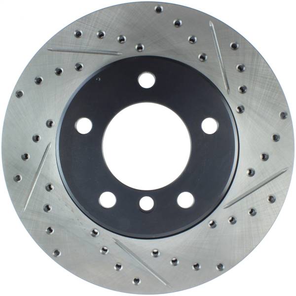 StopTech - StopTech Sport Drilled/Slotted Brake Rotor; Front Left