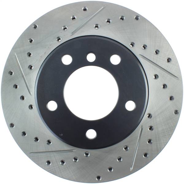 StopTech - StopTech Sport Drilled/Slotted Brake Rotor; Front Right