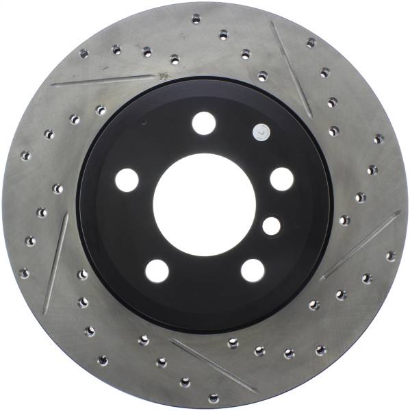 StopTech - StopTech Sport Drilled/Slotted Brake Rotor; Front Left