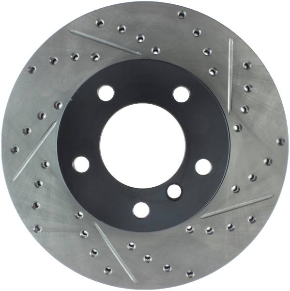 StopTech - StopTech Sport Drilled/Slotted Brake Rotor; Front Left