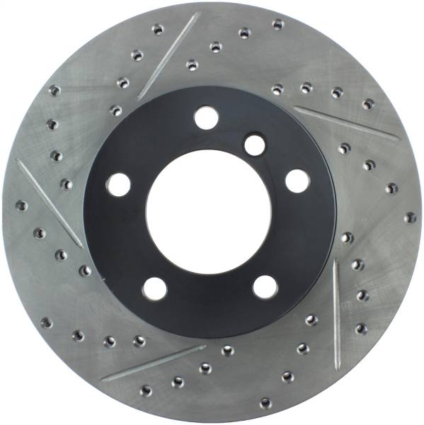 StopTech - StopTech Sport Drilled/Slotted Brake Rotor; Front Right