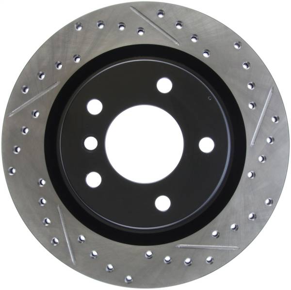 StopTech - StopTech Sport Drilled/Slotted Brake Rotor; Rear Left