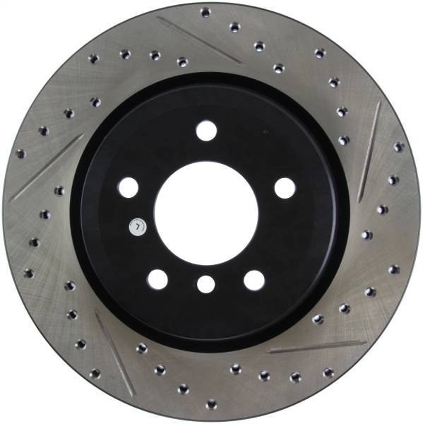 StopTech - StopTech Sport Drilled/Slotted Brake Rotor; Rear Left