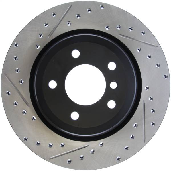 StopTech - StopTech Sport Drilled/Slotted Brake Rotor; Rear Right