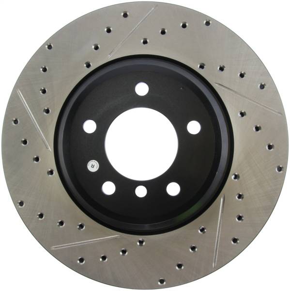 StopTech - StopTech Sport Drilled/Slotted Brake Rotor; Front Right