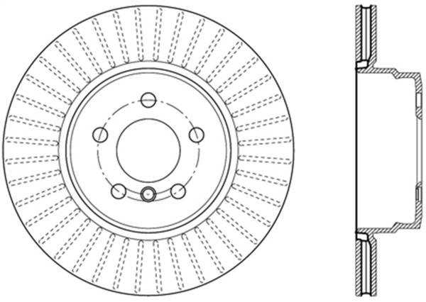 StopTech - StopTech Sport Cryo Drilled/Slotted Brake Rotor; Rear Left