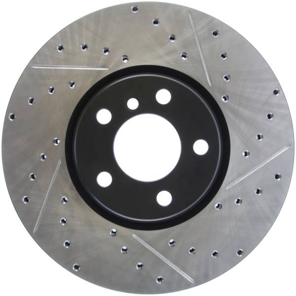 StopTech - StopTech Sport Drilled/Slotted Brake Rotor; Front Left