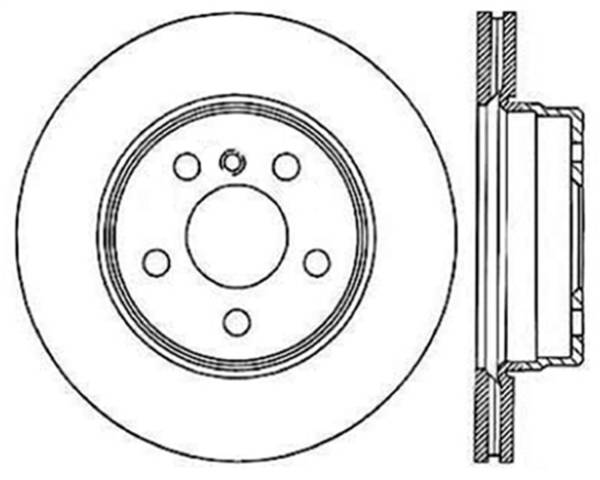 StopTech - StopTech Sport Cryo Drilled/Slotted Brake Rotor; Rear Left