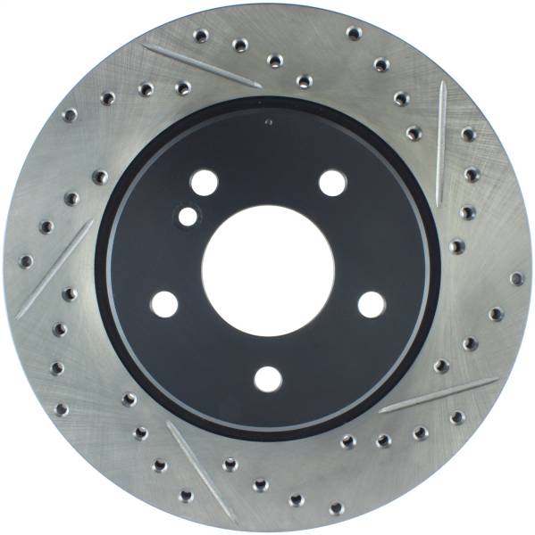 StopTech - StopTech Sport Drilled/Slotted Brake Rotor; Rear Left