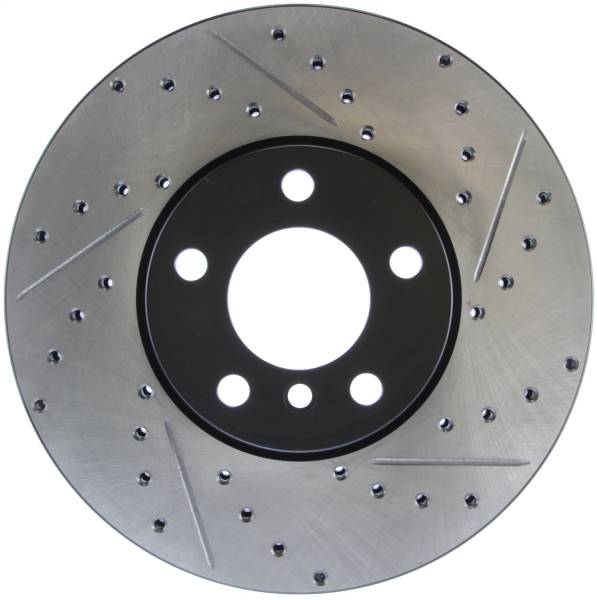 StopTech - StopTech Sport Drilled/Slotted Brake Rotor; Front Left