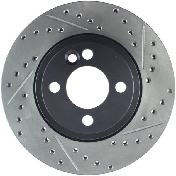 StopTech - StopTech Sport Drilled/Slotted Brake Rotor; Front Left