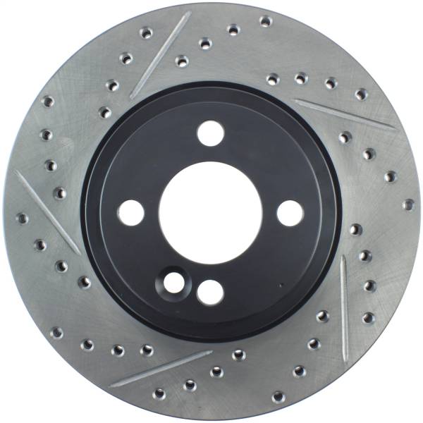 StopTech - StopTech Sport Drilled/Slotted Brake Rotor; Front Right