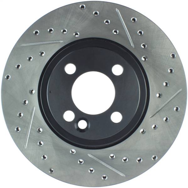 StopTech - StopTech Sport Drilled/Slotted Brake Rotor; Front Left