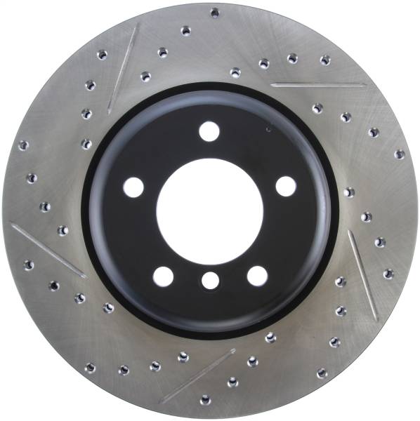 StopTech - StopTech Sport Drilled/Slotted Brake Rotor; Front Right