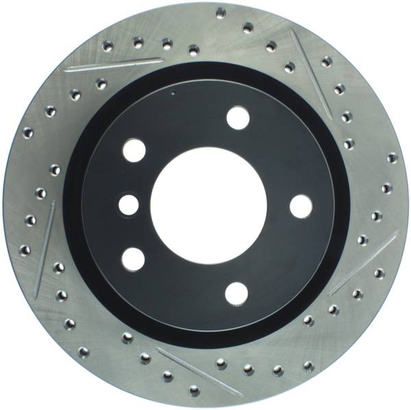 StopTech - StopTech Sport Drilled/Slotted Brake Rotor; Rear Left