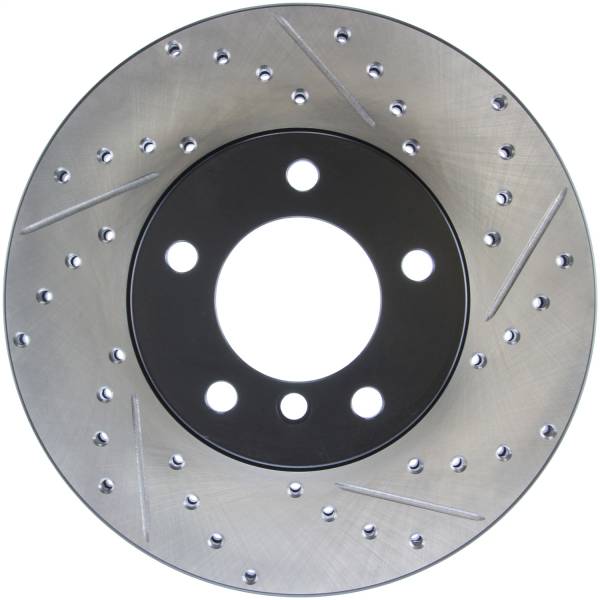 StopTech - StopTech Sport Drilled/Slotted Brake Rotor; Front Left