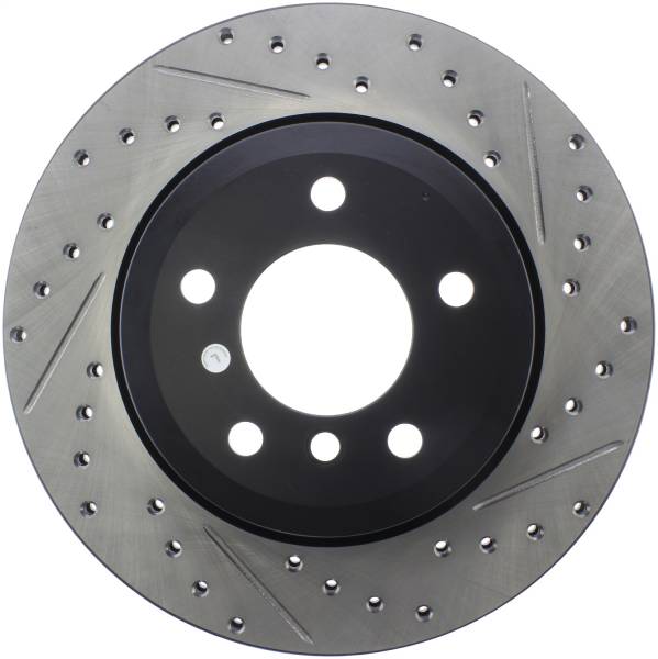 StopTech - StopTech Sport Drilled/Slotted Brake Rotor; Rear Left