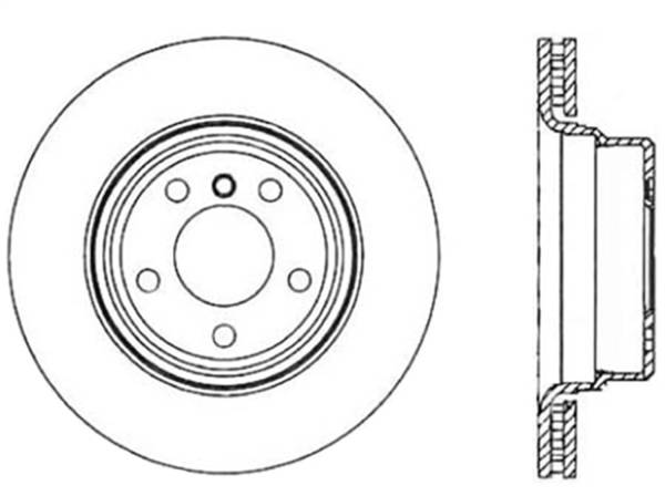 StopTech - StopTech Sport Drilled/Slotted Brake Rotor; Rear Right