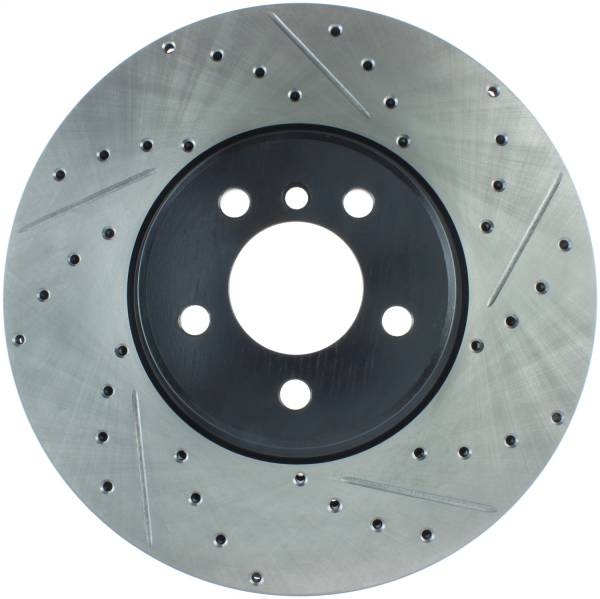 StopTech - StopTech Sport Drilled/Slotted Brake Rotor; Front Left