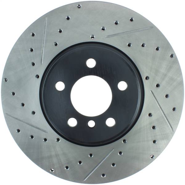 StopTech - StopTech Sport Drilled/Slotted Brake Rotor; Front Right