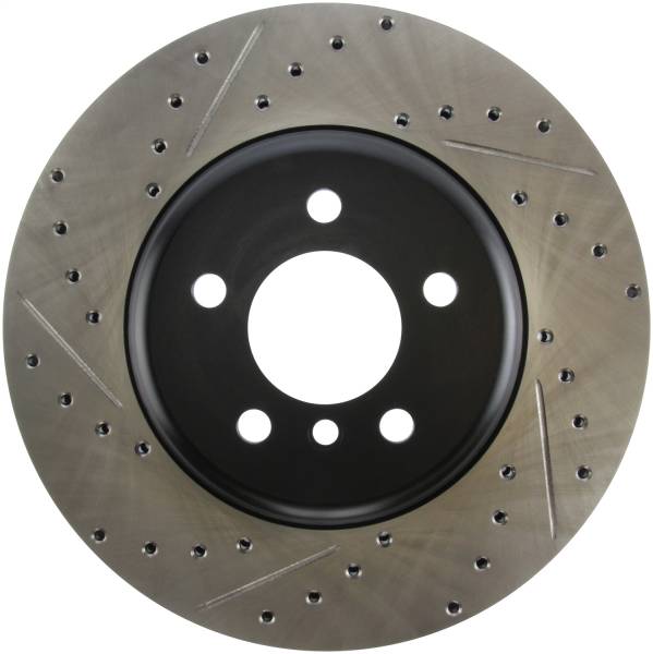 StopTech - StopTech Sport Drilled/Slotted Brake Rotor; Front Right