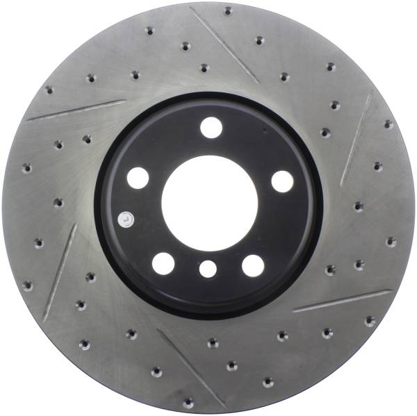 StopTech - StopTech Sport Drilled/Slotted Brake Rotor; Front Left