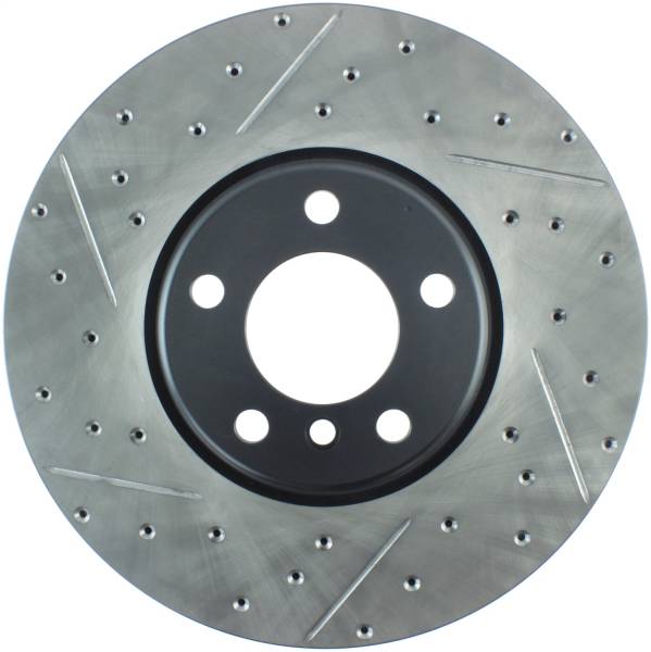 StopTech - StopTech Sport Drilled/Slotted Brake Rotor; Front Right