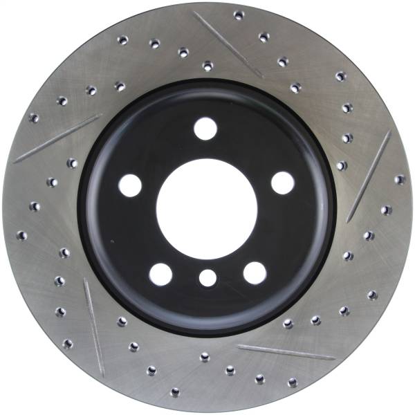 StopTech - StopTech Sport Drilled/Slotted Brake Rotor; Front Left