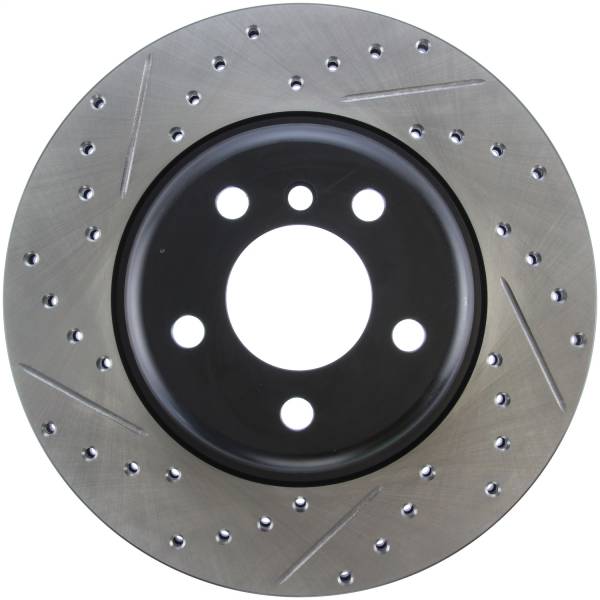 StopTech - StopTech Sport Drilled/Slotted Brake Rotor; Front Right