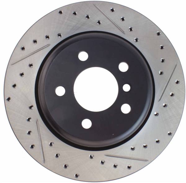 StopTech - StopTech Sport Drilled/Slotted Brake Rotor; Rear Left