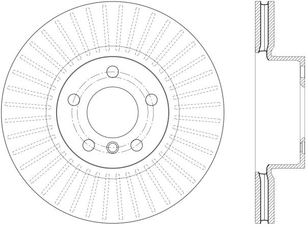 Stoptech - StopTech Sport Drilled/Slotted Brake Rotor; Front Left