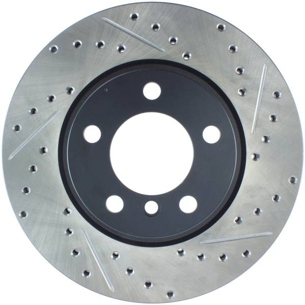 StopTech - StopTech Sport Drilled/Slotted Brake Rotor; Front Left