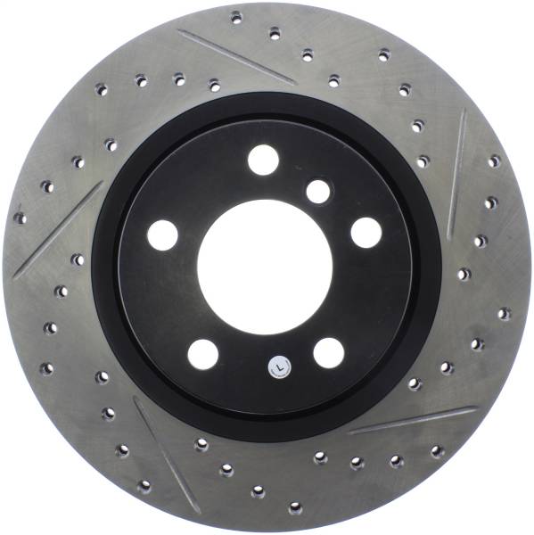 StopTech - StopTech Sport Drilled/Slotted Brake Rotor; Rear Left