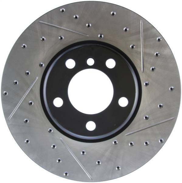 StopTech - StopTech Sport Drilled/Slotted Brake Rotor; Front Left