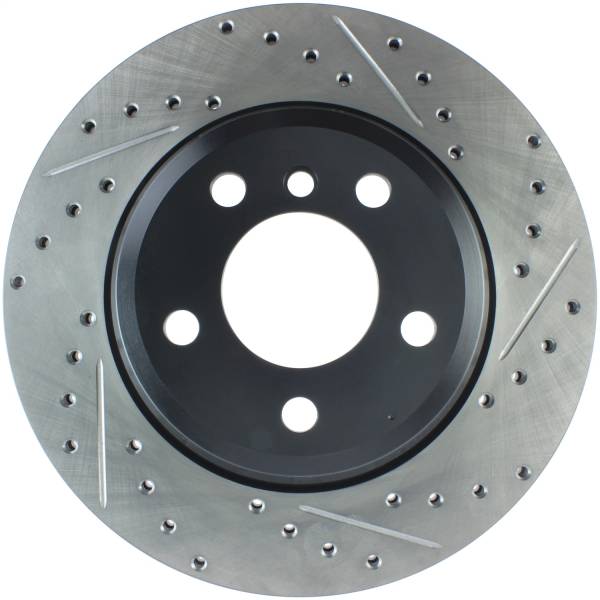 StopTech - StopTech Sport Drilled/Slotted Brake Rotor; Rear Left