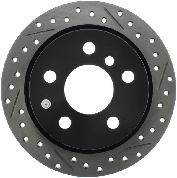 StopTech - StopTech Sport Drilled/Slotted Brake Rotor; Rear Left