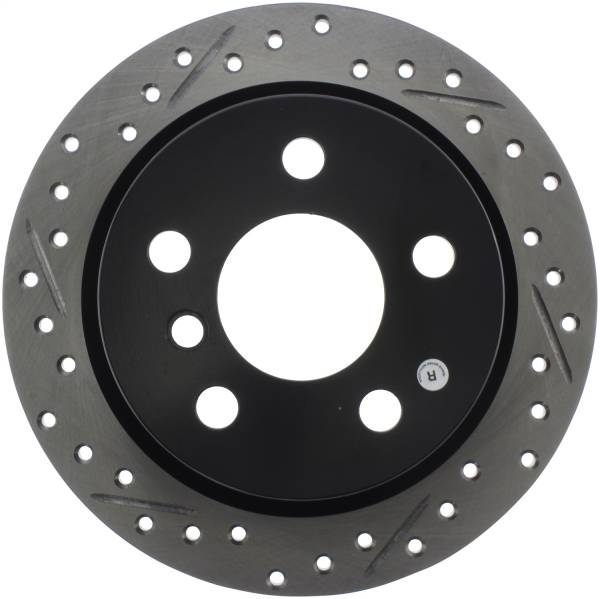 StopTech - StopTech Sport Drilled/Slotted Brake Rotor; Rear Right