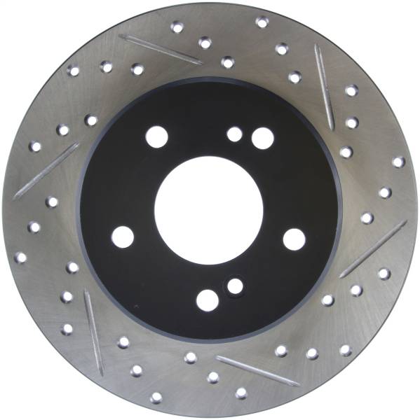 StopTech - StopTech Sport Drilled/Slotted Brake Rotor; Rear Left