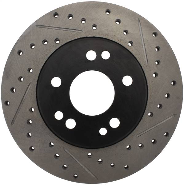 StopTech - StopTech Sport Drilled/Slotted Brake Rotor; Front Left