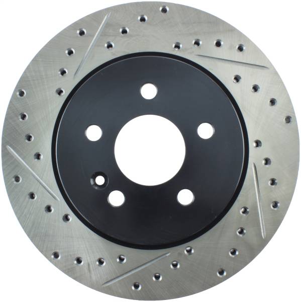 StopTech - StopTech Sport Drilled/Slotted Brake Rotor; Front Right