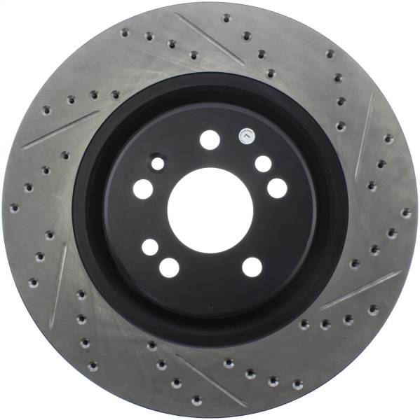 StopTech - StopTech Sport Drilled/Slotted Brake Rotor; Front Left